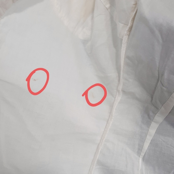 Da-Nang White XSmall Collard Button Down Shirt NWT - Picture 9 of 16